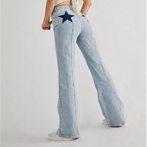 Free People We The Free Firecracker Flare Jeans Size 28